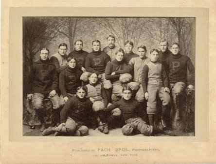 1896 Princeton Tigers Vintage Football Photo